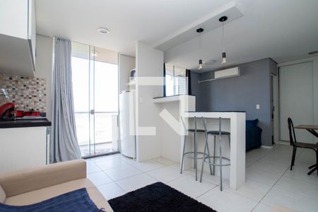 Sala/Cozinha de apartamento para alugar com 1 quarto, 38m² em Vila Augusta, Guarulhos