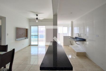 Sala de apartamento para alugar com 2 quartos, 77m² em Caiçara, Praia Grande