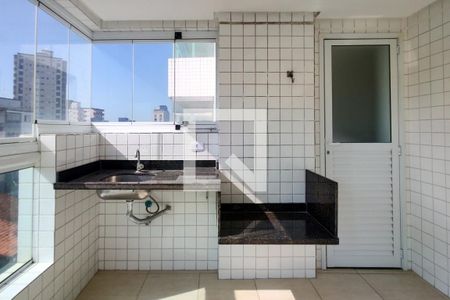 Varanda gourmet de apartamento para alugar com 2 quartos, 77m² em Caiçara, Praia Grande