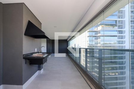 Varanda da Sala de apartamento à venda com 4 quartos, 186m² em Jardim Morumbi, São Paulo