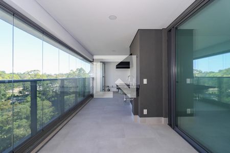 Varanda da Sala de apartamento à venda com 4 quartos, 186m² em Jardim Morumbi, São Paulo