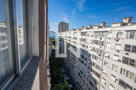 Sala vista da janela de apartamento à venda com 1 quarto, 43m² em Flamengo, Rio de Janeiro