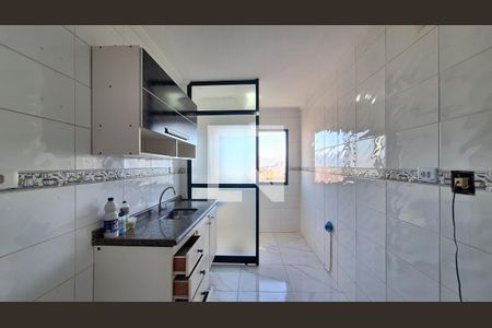 Cozinha - Armários de apartamento para alugar com 1 quarto, 50m² em Guilhermina, Praia Grande