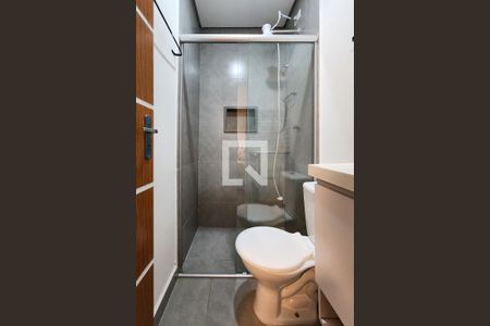 Banheiro de kitnet/studio para alugar com 1 quarto, 25m² em Centro, São Bernardo do Campo