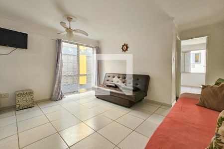 Sala de apartamento para alugar com 1 quarto, 45m² em Jardim Las Palmas, Guarujá