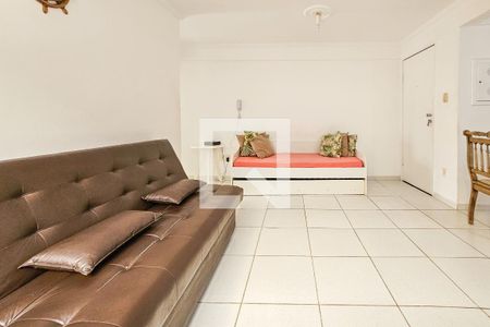 Sala de apartamento para alugar com 1 quarto, 45m² em Jardim Las Palmas, Guarujá