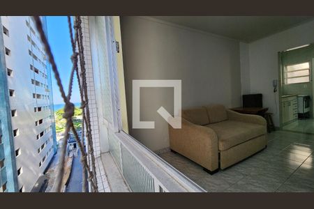 Vista de kitnet/studio para alugar com 1 quarto, 37m² em Gonzaga, Santos