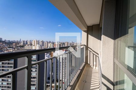 Varanda Sala/Cozinha  de apartamento para alugar com 1 quarto, 30m² em Vila Prudente, São Paulo