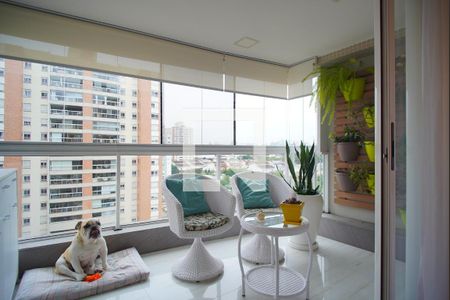 Sala - Varanda de apartamento à venda com 3 quartos, 128m² em Jardim do Salso, Porto Alegre