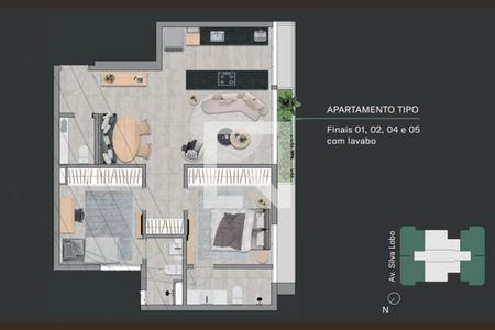 Apartamento à venda com 2 quartos, 76m² em Calafate, Belo Horizonte