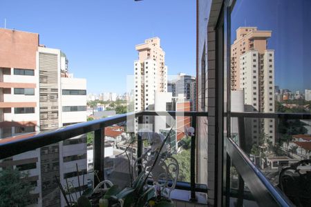 Varanda  de apartamento à venda com 2 quartos, 76m² em Vila Olímpia, São Paulo