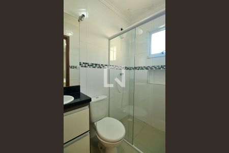 Suíte - Banheiro do Quarto 1 de apartamento à venda com 2 quartos, 56m² em Parque Oratorio, Santo André