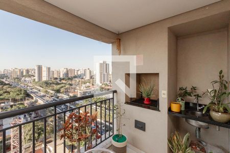 Varanda da Sala de apartamento à venda com 3 quartos, 105m² em Campo Belo, São Paulo