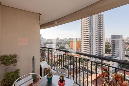 Varanda da Sala de apartamento à venda com 3 quartos, 105m² em Campo Belo, São Paulo