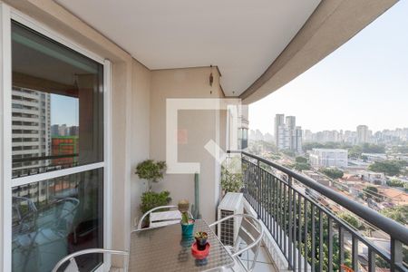 Varanda da Sala de apartamento à venda com 3 quartos, 105m² em Campo Belo, São Paulo