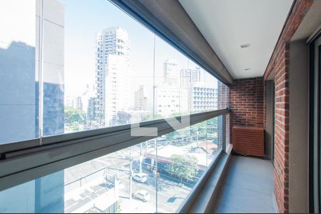 Varanda de kitnet/studio para alugar com 1 quarto, 40m² em Jardim Paulista, São Paulo