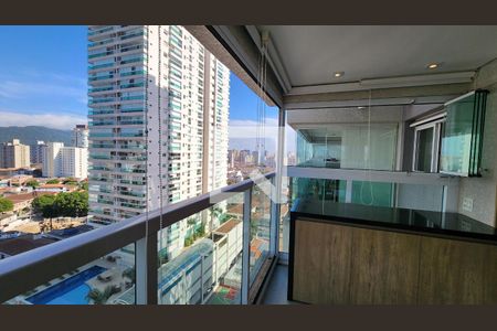 Vista da Sala de apartamento para alugar com 1 quarto, 55m² em Ponta da Praia, Santos