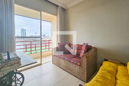 Sala de apartamento para alugar com 2 quartos, 70m² em Jardim Santa Genoveva, Guarujá