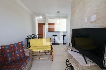 Sala de apartamento para alugar com 2 quartos, 70m² em Jardim Santa Genoveva, Guarujá