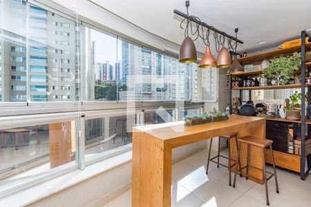 Varanda da Sala de apartamento à venda com 2 quartos, 104m² em Vila da Serra, Nova Lima