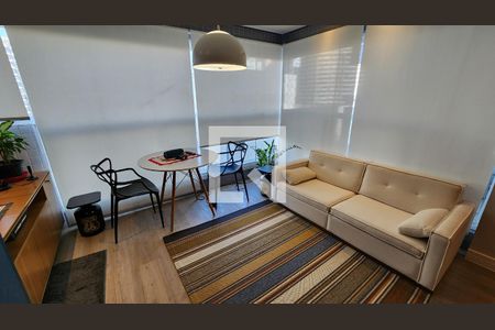 Sala de apartamento para alugar com 1 quarto, 60m² em Pompéia, Santos
