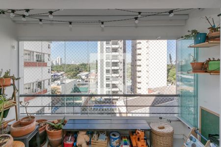 Varanda da Sala de apartamento à venda com 2 quartos, 72m² em Brooklin Paulista, São Paulo