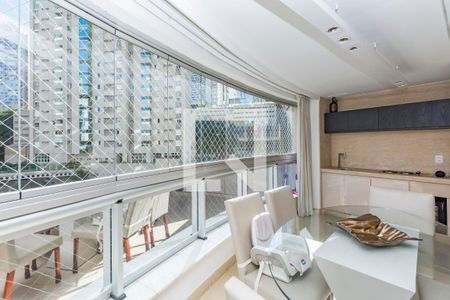 Varanda da Sala de apartamento à venda com 3 quartos, 104m² em Vila da Serra, Nova Lima