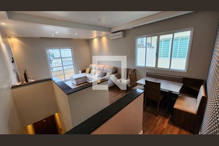 Sala de casa para alugar com 3 quartos, 108m² em Macuco, Santos