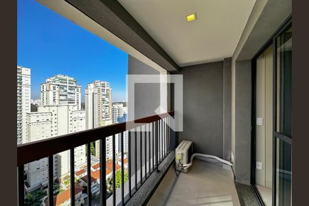 Sacada Quarto de kitnet/studio para alugar com 1 quarto, 25m² em Brooklin Paulista, São Paulo