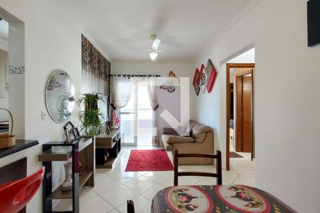 Sala de apartamento para alugar com 2 quartos, 67m² em Maracanã, Praia Grande