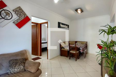 Sala de apartamento para alugar com 2 quartos, 67m² em Maracanã, Praia Grande