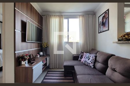Sala de apartamento para alugar com 2 quartos, 49m² em Parque Sao Vicente, Santo André