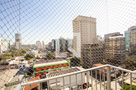 Varanda da Sala de apartamento à venda com 1 quarto, 55m² em Vila Olímpia, São Paulo