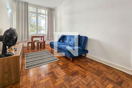 Sala de apartamento para alugar com 2 quartos, 70m² em Pitangueiras, Guarujá