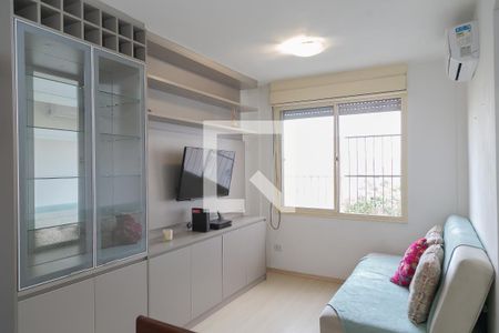 Sala de apartamento à venda com 1 quarto, 48m² em Cristal, Porto Alegre