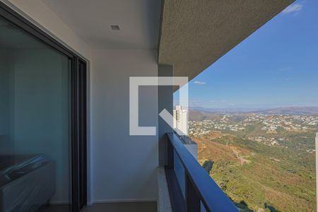 Varanda da Sala de apartamento para alugar com 2 quartos, 77m² em Vila da Serra, Nova Lima