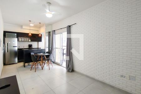 Sala de apartamento para alugar com 1 quarto, 55m² em Cidade Ocian, Praia Grande
