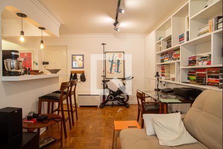 Sala de apartamento à venda com 1 quarto, 52m² em Cerqueira César, São Paulo