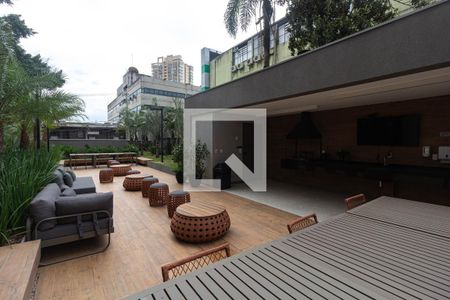 Área comum - Churrasqueira de kitnet/studio para alugar com 1 quarto, 40m² em Vila Camargos, Guarulhos