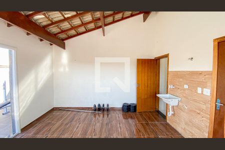 Sala - Cozinha - Suite de apartamento para alugar com 1 quarto, 50m² em Vila Bela Vista, Santo André