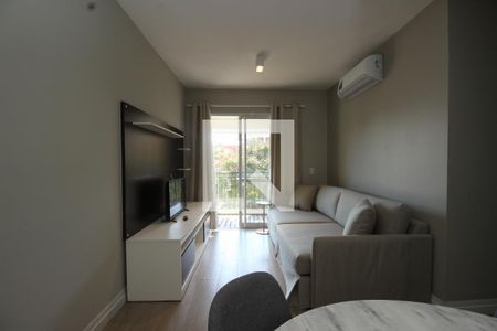 Sala de apartamento para alugar com 2 quartos, 63m² em Jardim Leonor, São Paulo