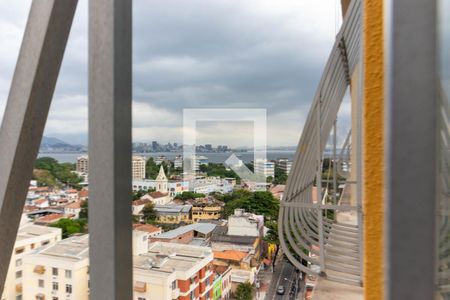 Vista da Sala de apartamento à venda com 3 quartos, 112m² em São Domingos, Niterói
