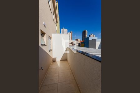 Varanda da Suíte  de apartamento para alugar com 2 quartos, 56m² em Campestre, Santo André