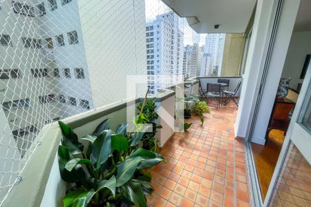 Varanda Sala de apartamento à venda com 4 quartos, 188m² em Jardim Paulista, São Paulo