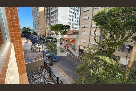 Vista da Sala de apartamento para alugar com 3 quartos, 87m² em Embaré, Santos