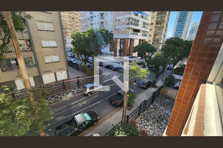 Vista da Sala de apartamento para alugar com 3 quartos, 87m² em Embaré, Santos