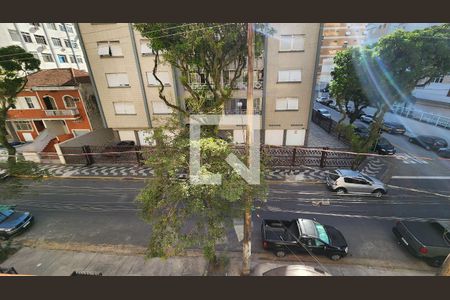 Vista da Sala de apartamento para alugar com 3 quartos, 87m² em Embaré, Santos