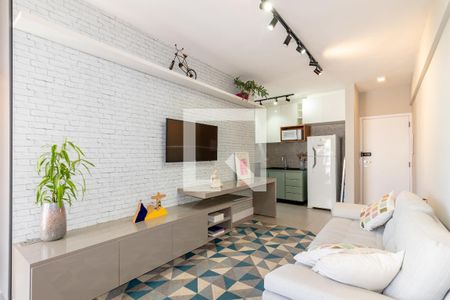Sala de apartamento para alugar com 1 quarto, 48m² em Moema, São Paulo