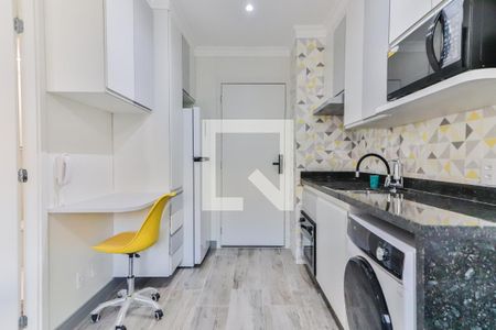 Cozinha  de kitnet/studio para alugar com 1 quarto, 24m² em Butantã, São Paulo