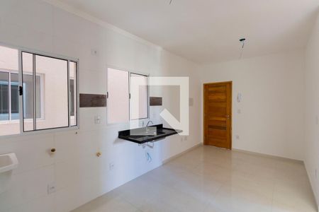 Sala e Cozinha Integrada  de apartamento para alugar com 2 quartos, 40m² em Artur Alvim, São Paulo